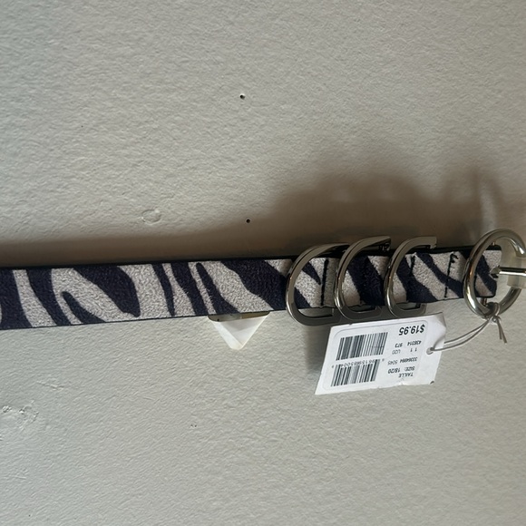 Zebra print skinny belt - Picture 3 of 3